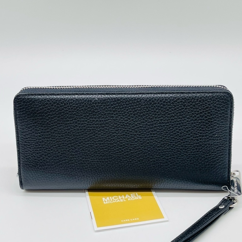 Michael Kors Large Continental Wallet Wristlet Black - Picture 3 of 8